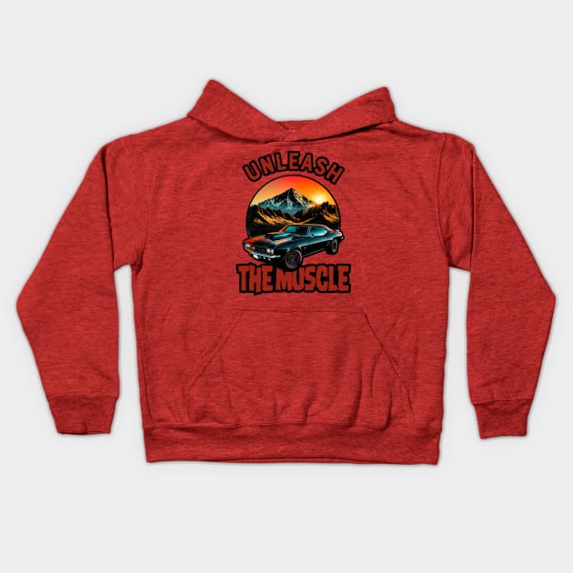 unleash  the muscle Kids Hoodie by HB Shirts